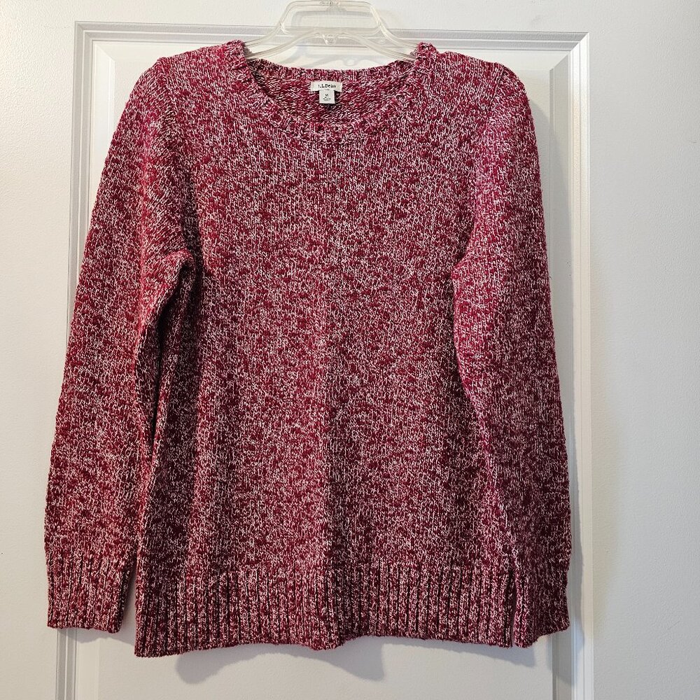LL Bean Women's Cotton Ragg Sweater, Marled, Regular
